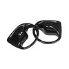 Cover Trim Interior Seat Belt Buckle For Jaguar XF 2016-2020 2PCS Carbon Fiber