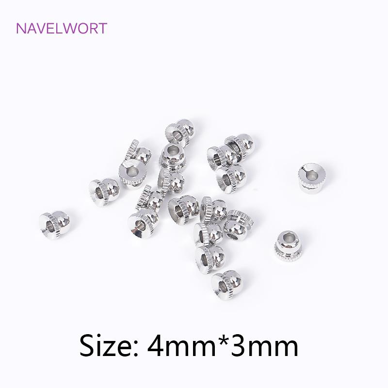 

Wholesale Metal Bulk Beads 18K Gold Plated Brass Bead Caps Spacer Beads,Separators For beads DIY Jewellery Making Supplies 50 pieces