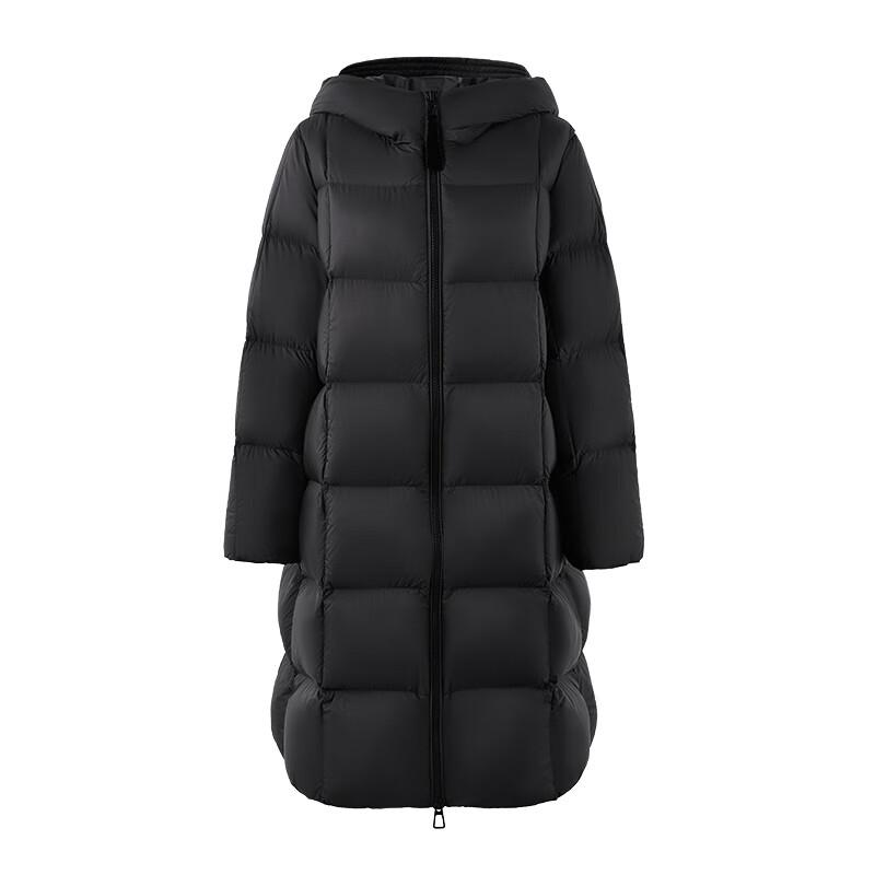 Women's Hooded Mid-Length Duck Down Jacket