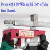 Solid Steel T Shaped Pulley Track Wheel Trolley Assembly Smooth Operation for 1-5/8" Width Channel 540lbs Load Capacity