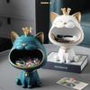 Creative Entrance Decoration Crown Lucky Cat Home Decoration Key Cosmetics Storage Box Living Room Office Decoration