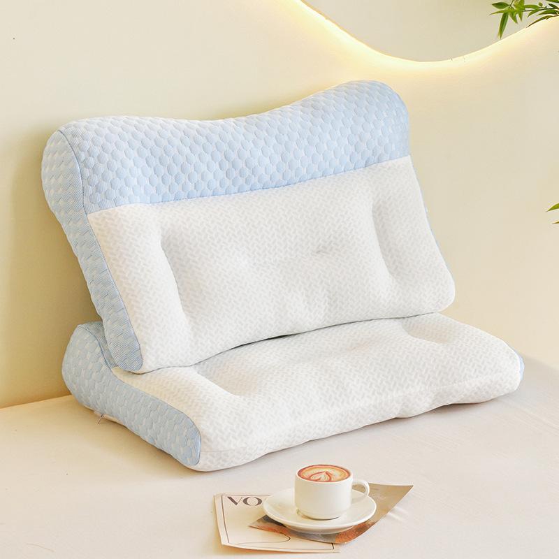 Cervical Spine Pillow, Japanese-style Partitioned Anti-traction Pillow, Neck Protection Pillow, Sleep Aid, Adult Pillow Core, Washable Pillow Core