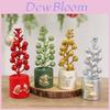 Christmas Fruit Potted Ornament With Classic Style For Indoor Desktop Scene Decoration
