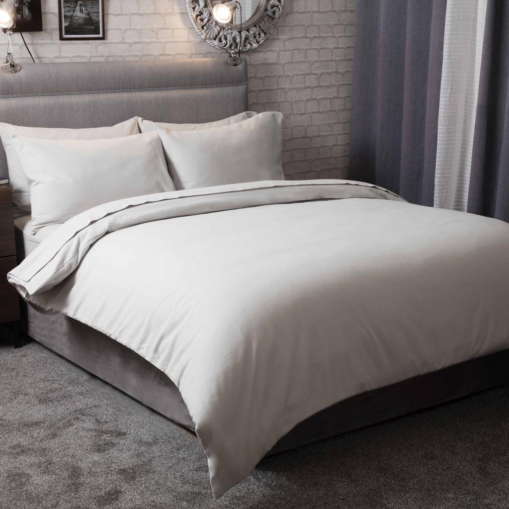 Buy Belledorm Brushed Cotton Duvet Cover (Gris) UTBM305 at affordable