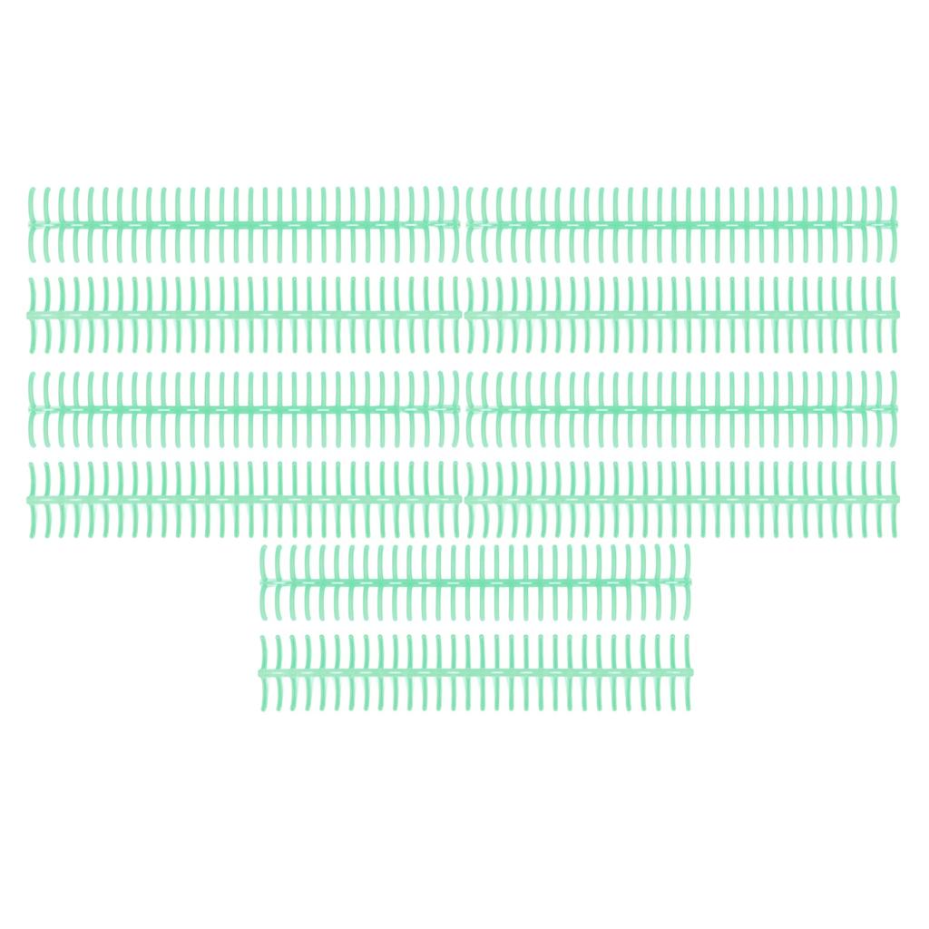 10 STÜCKE Kunststoff-Bindekämme 19mm 30 Ringe Kammbindegerät Kompatibel mit A4 B5 A5 Papierformat 150