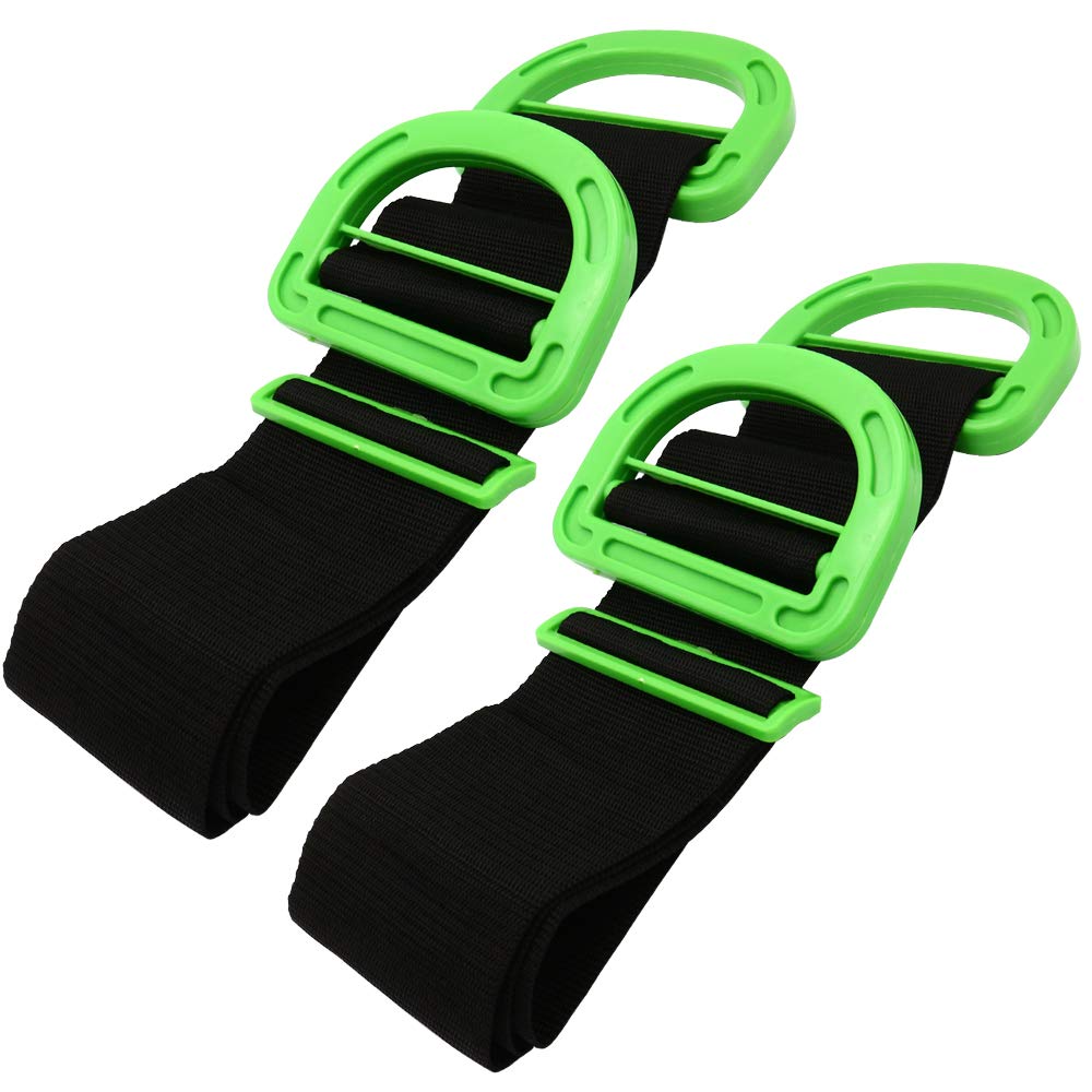 Ookuwa Easy Transport Set of Adjustable 200kg Weight Reduces Work Load Moving, Grip-Equipped Belts, 2, Length, Capacity,