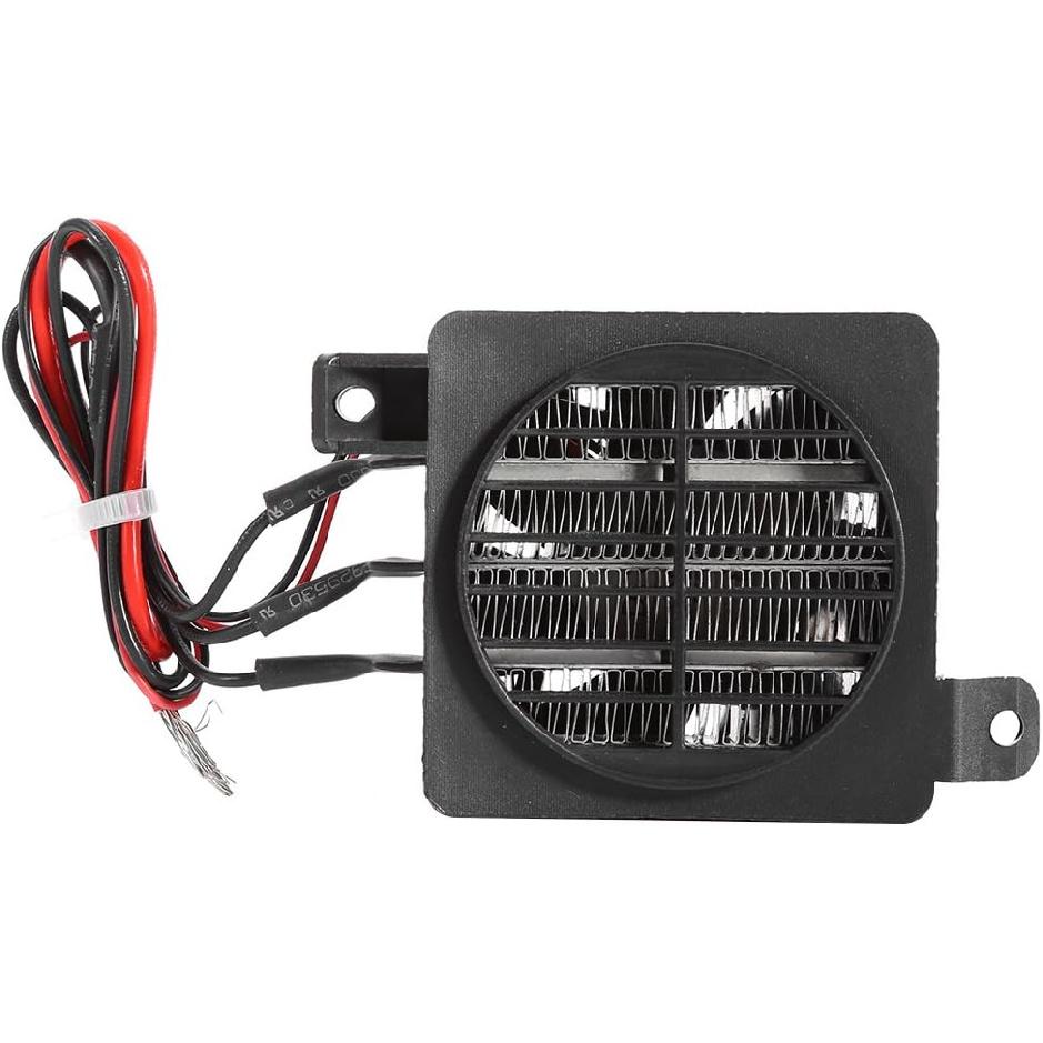 Zerodis Constant Temperature PTC Electric Fan Heater for Car Small Space Heating Incubator, Energy Saving Constant Temperature Heating Heaters(24V