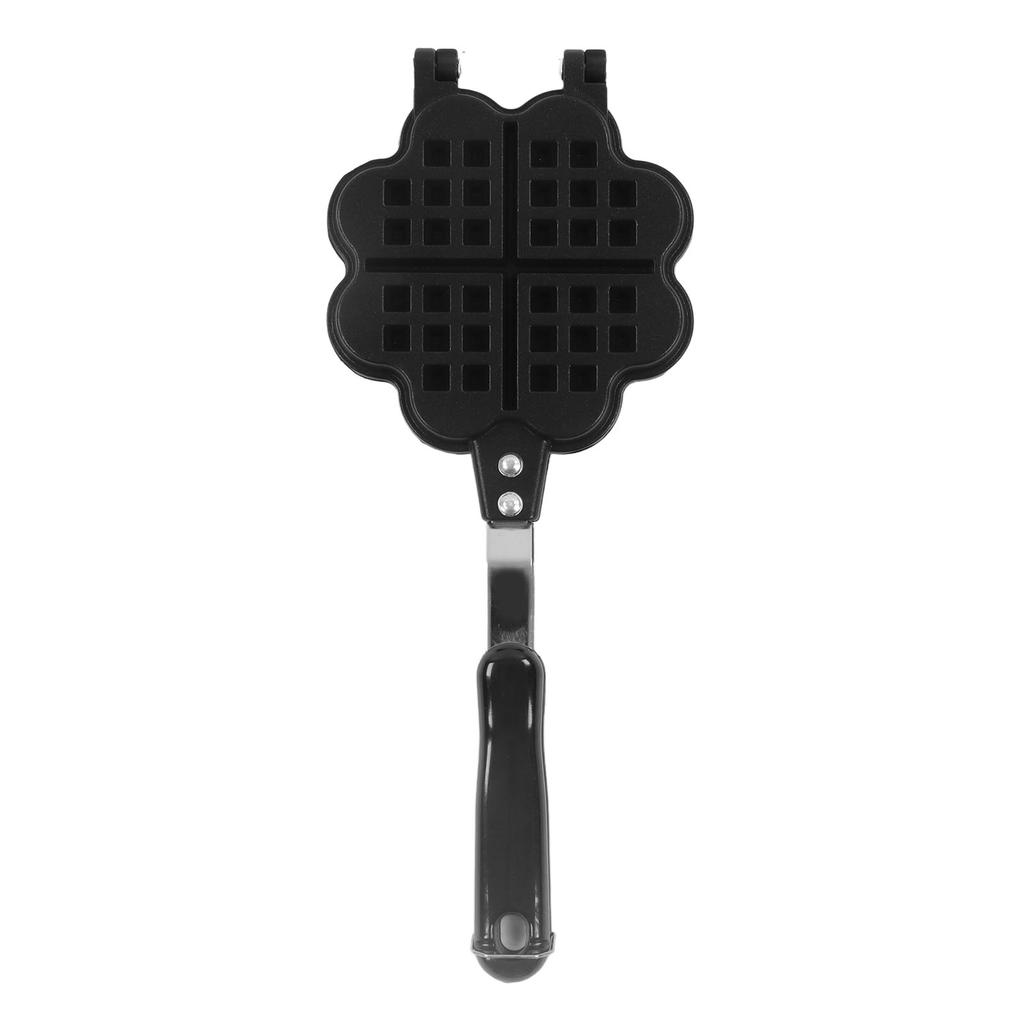 Double Sided Waffle Pan Flower Heart Shape Non Stick Waffle Making Mold Kitchen Baking Accessory