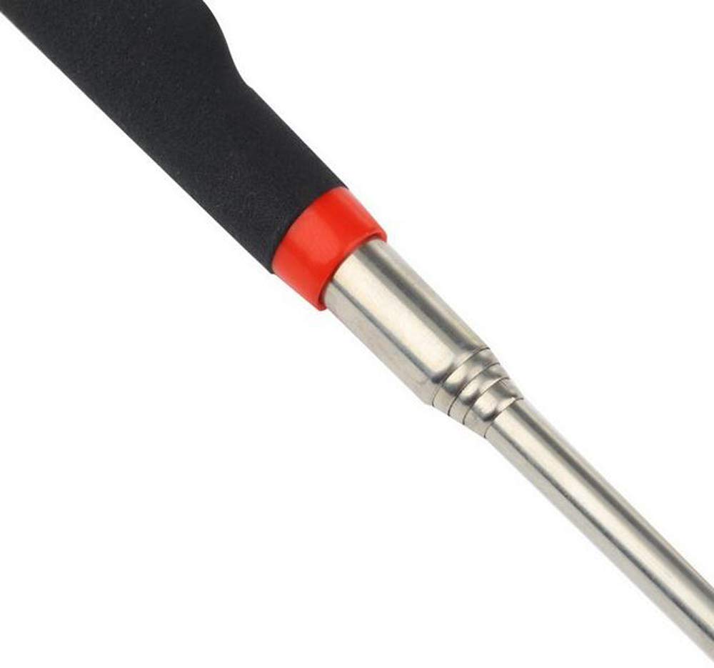 HJ Magnet, Ausziehbar, Stiftförmig, Langer Magnet mit LED-Licht, Starkes magnetisches Aufnahmewerkzeug mit Antennenform (2er Set)
