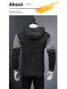 Herren Koreanischer Stil Slim Fit Rollkragen Kapuzenpullover Mantel - Jugend Winter Dicke Strickware