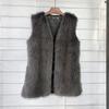 Europäische und amerikanische Imitation Toskanisches Fuchsfell Winter Mittellang und Lang Imitation Pelz Weste Warme Damen Weste Jacke Weich