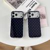 Black Polka Dot Cartoon Phone Case for iPhone 16/17 Pro Max - Precise Hole, Full Coverage IMD