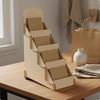 Espositore in Legno Porta Cartoline a Fessura Organizer con Schienale Ad Arco S