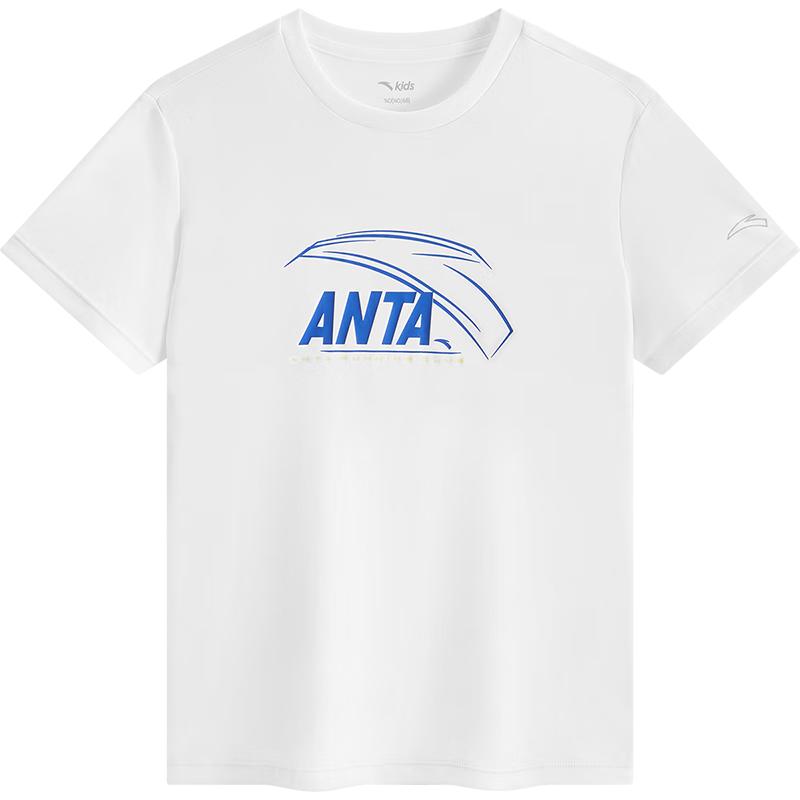 Anta Kids Boys Quick Dry Short Sleeve T-Shirt 140