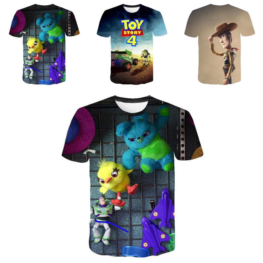 Vibrant Toy Story 4 Unisex 3d Print Casual T-shirt For Comfortable Summer Wear