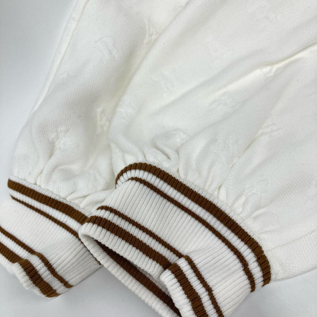 Max Mara 2319110332 CARTONE BURSON JACQUARD LOGO Jacket 38 whiteUsed