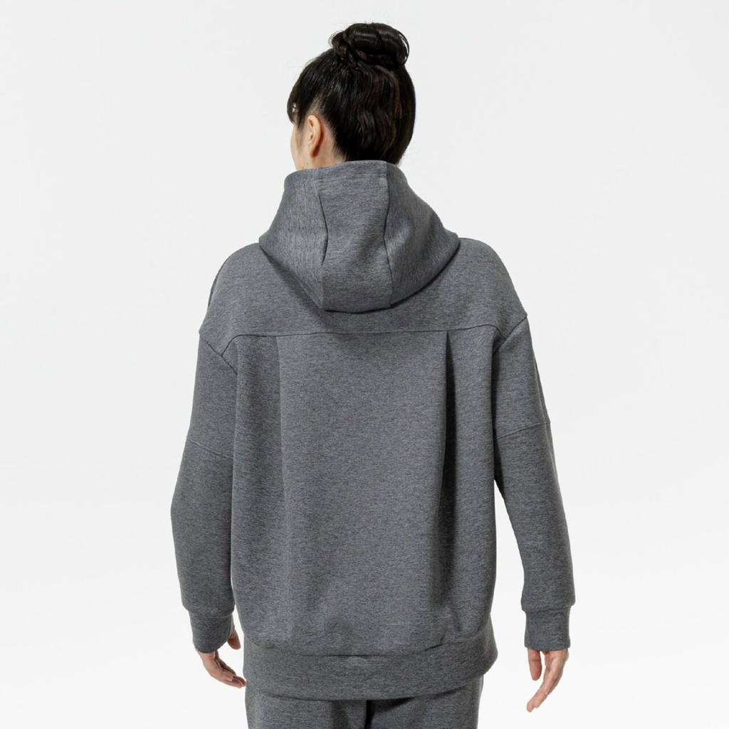 Training Wear Stretch Sweatshirt Pullover Hoodie Easy to Move 32MCC332 Gray Heather [Mizuno] Women's