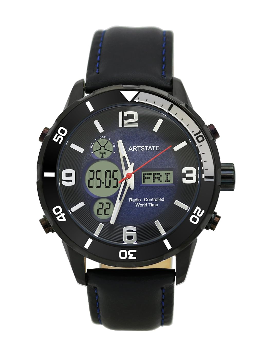 

Date and Day 10 ATM Water Light Long Life [ARTSTATE AS3284] Men s Radio-Controlled Watch, Display, Digital/Analog Display, Resistance, Function,