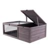 VEVOR Tortoise Habitat, Wooden Tortoise House Indoor & Outdoor, Tortoise Enclosure with Hanging Light Stand