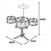 Kids Children Drum Set Music Toy Kids Jazz Drum Kits Music Enlightenment for Ages 2 3 5 6 Years Old Parties Stage Performance