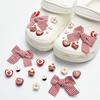 1set New Flower Bow Shoes Decoration DIY Removable Shoe Buckle Personalized Shoe Charms Set Fashion