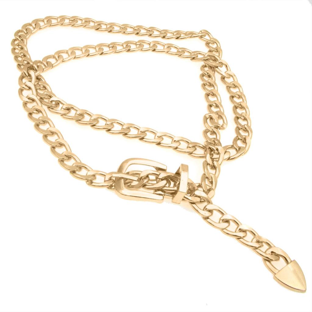 1 Pcs Women's Clothes Chain Belt Metal Waist Chain Dress Belts Metal Belt Adjustable Decoration