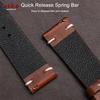 Vintage Oil Wax Leather Watch Band 18mm20mm 22mm Bracelet for Seiko Butterfly Buckle Stitching Cowhide Strap for Omega Watchband