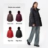 Qianrengang Y309162Y Women's Hooded Mid-Length Down Jacket