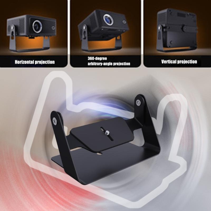 Full Rotation Bracket Adjustable Heavy Duty Metal Projectors Bracket For Home Cinema Playroom Office Setups