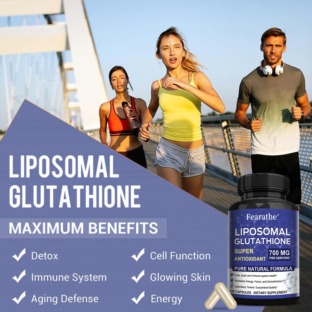 Liposomální Glutathionové Kapsle 700 mg Na Dávku, Fosfolipidový Komplex, 120 Vegetariánských Kapslí, Doplněk Strava