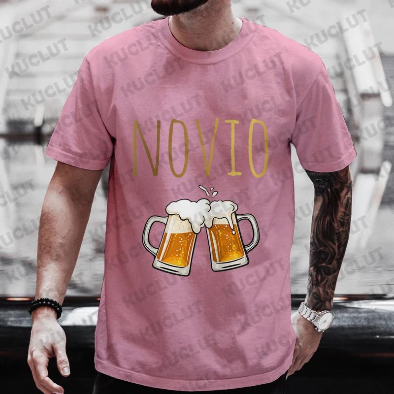 Spanish Bachelor Party Shirt Man T Shirt Father's Day Wedding Tees Single Farewell Clothing Evg Team Groom Beer Tops Oversized