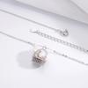 S925 Sterling Silver Woven Pearl Basket Necklace - Women's French Retro Luxury Clavicle Chain