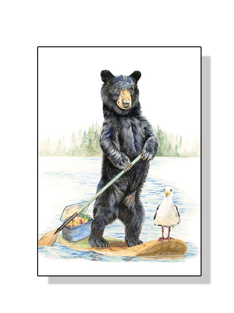 Rozmarná zvířata Campadoodle Mýval Bandita Plakát Obraz na plátně Abstraktní obraz na zeď do obývacího pokoje Domácí dekorace