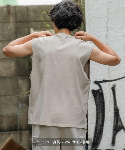 IMPROMES Casual SIDEWAYSTANCE Pigment Sleeveless T-Shirt, Men's, Green