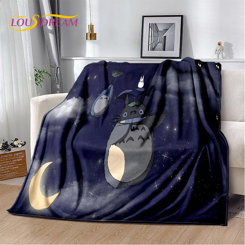 3D Japan Anime T0T0R0 Cartoon Soft Blanket,Soft Throw Blanket for Home Bedroom Bed Sofa Picnic Travel Cover Child Gift