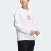 Adidas Sweatshirts Women's White Crew Neck Moderate Regular HC2806