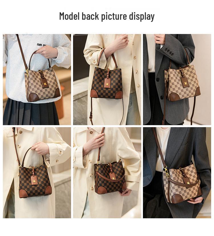 High-End Women's Large Tote Bucket Bag - 2025 Trendy Crossbody & Shoulder Handbag