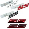 3D Metal Red Black SS Sticker Front Grille Emblem Car Rear Trunk Badge For SS Sport Label Accessories