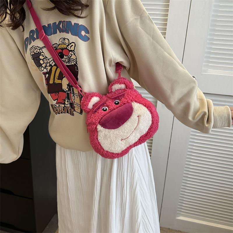 Cute Ugly Cute Frog Doll Messenger Bag Personalized Girl Heart Single Piece Messenger Bag Cartoon Plush Bag