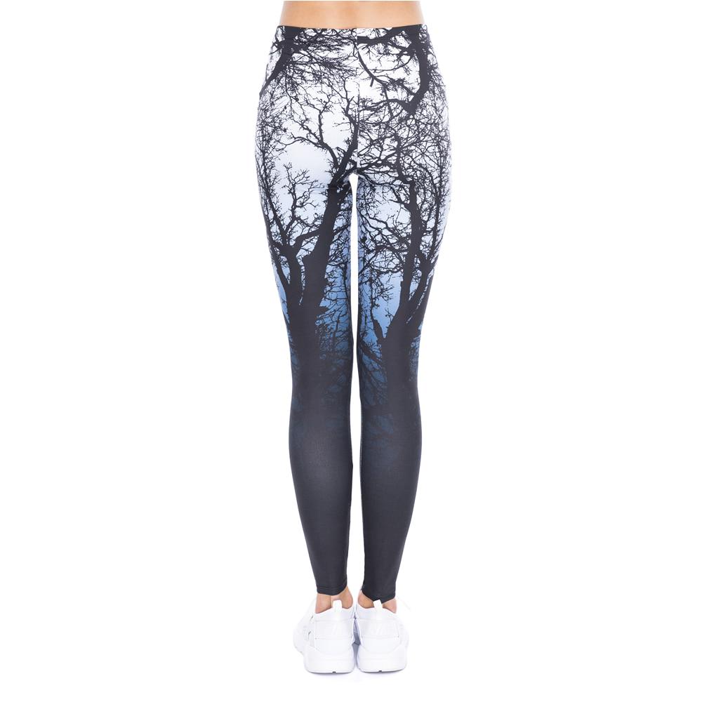 Printing Blue Fitness Leggings Fashion 