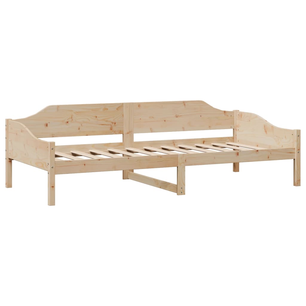 Solid Wood Bed Frame Without Mattress 90x190 Cm Pine Wood