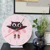 Fashion 12cm Vintage Timer Shabby Chic Antique Home Wooden Rustic Kitchen Wall Clock Silent Non-Ticking Wooden Wall Clocks