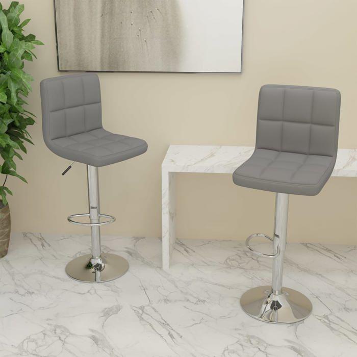 VidaXL Set of 2 Bar Stools, Pub Chair, Bistro Seat, Dining Room Kitchen Living Room Home Interior Furniture, 334239