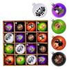 Halloween 6Cm 16Pcs Glow-In-The-Dark Painted Electroplated Spooky Balls Dark Skeleton Pumpkin Decoration Set Tree Hanging Party
