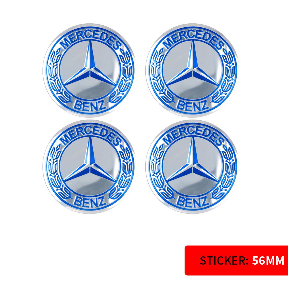 56/60/65MM Car Sticker Wheel Center Covers Hub Cap Emblem Decoration Decal for Mercedes Benz AMG W212 W204 W211 W124 A B S Class