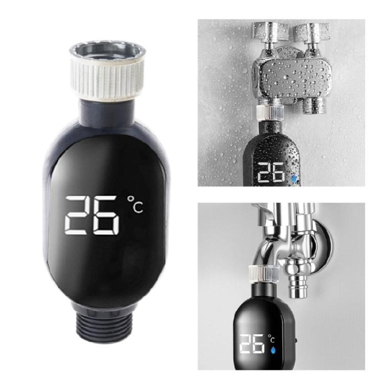 Aggiornamenti Display Temperatura Acqua in Tempo Reale Soffione Doccia Non Connettore in Acciaio Compatibilità Universale Bagno