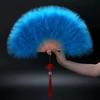 Internet-Famous Feather Fan, Fully Velvet Thickened, Standard Fairy-Like Cheongsam, Catwalk, Children's Stage Performance Dance Fan