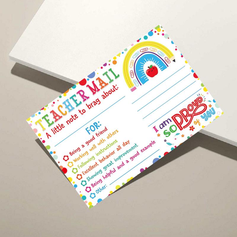 50 Cards, Email Cards, Greeting Cards, Teacher Classroom Supplies, Positive Behavior Incentives, Postcards, Blank Spaces Can Be Handwritten