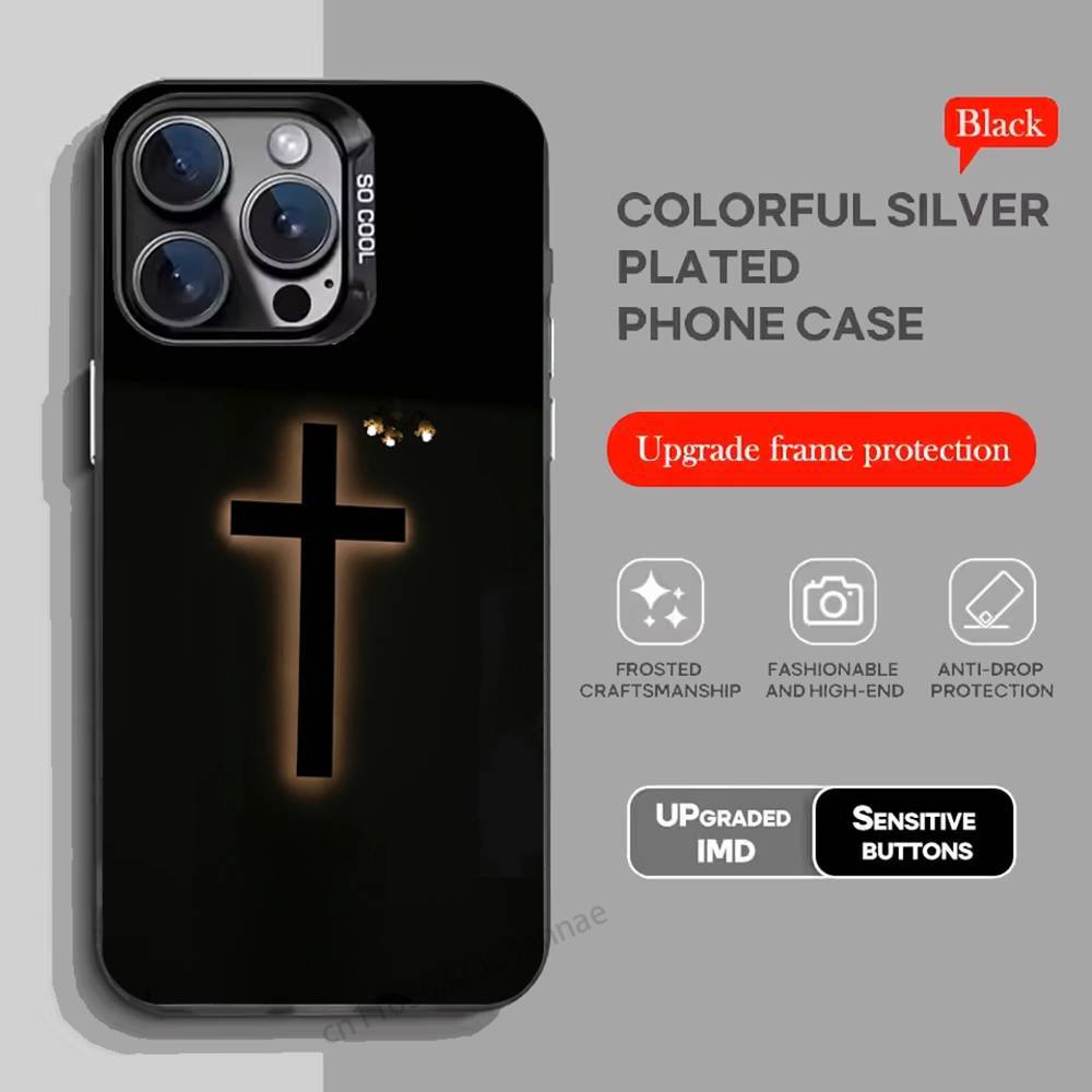 Bible Jesus Christian Cross Phone Case for iPhone 15 16 Pro Max  Air SE 11 13 Pro 14 Plus 12 11Pro 15Pro Max 16e Cover