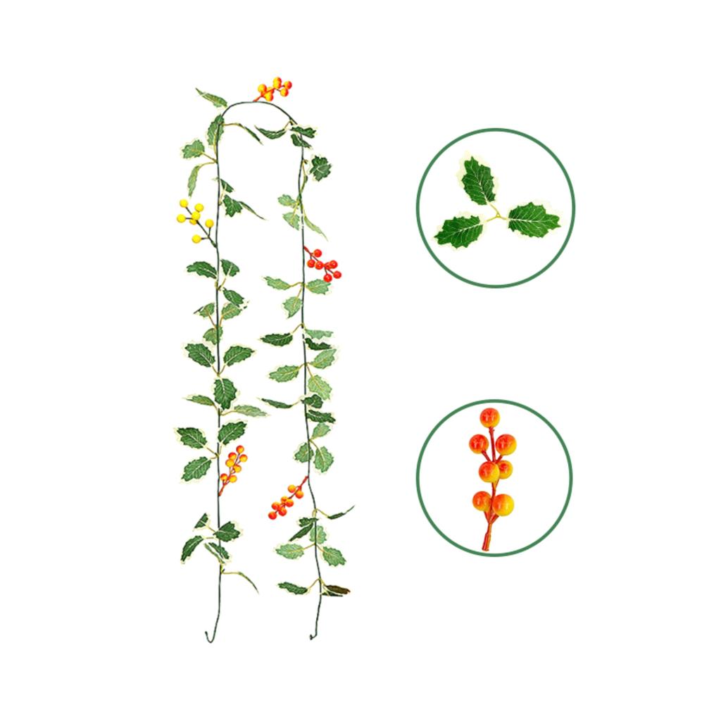2m Artificial Flower Vine, Fake Flower Vine, Plastic Flower, Pipe Cover, Balcony Decoration